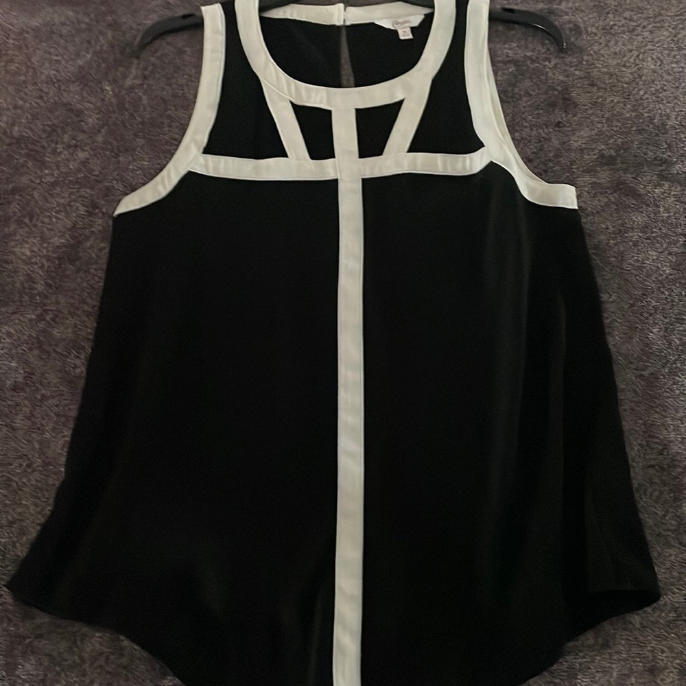 Candies dress tank bold black and white design